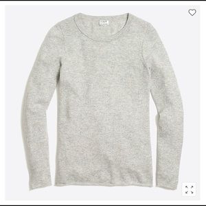 NWT JCrew Factory Cashmere Crewneck, Heather Gray, XXL